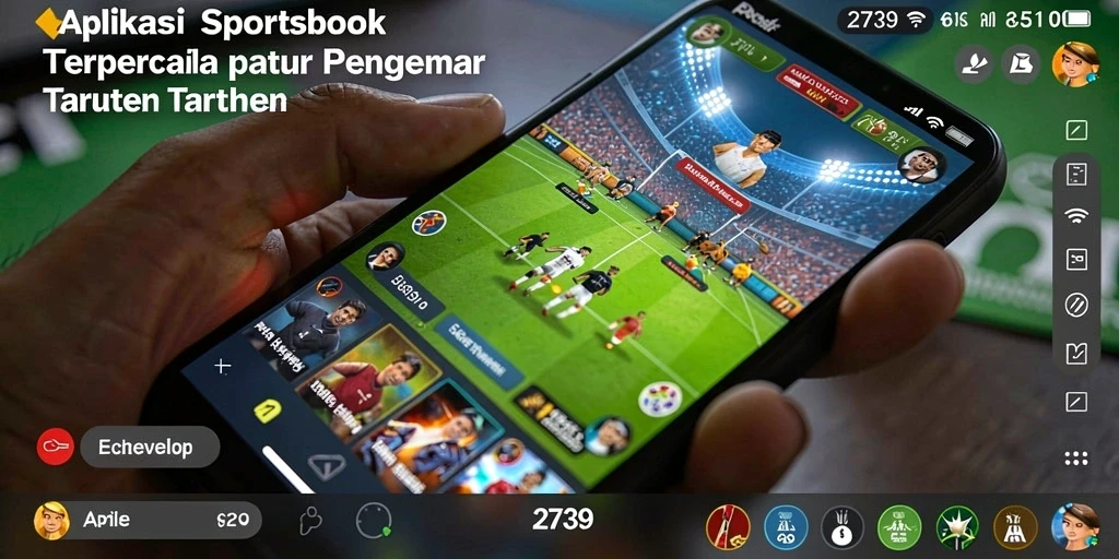 Tampilan antarmuka aplikasi 2739 dengan fitur taruhan olahraga.