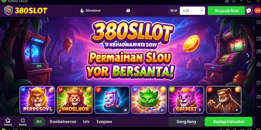 Tampilan gameplay 380SLOT yang mengasyikkan dan penuh warna.