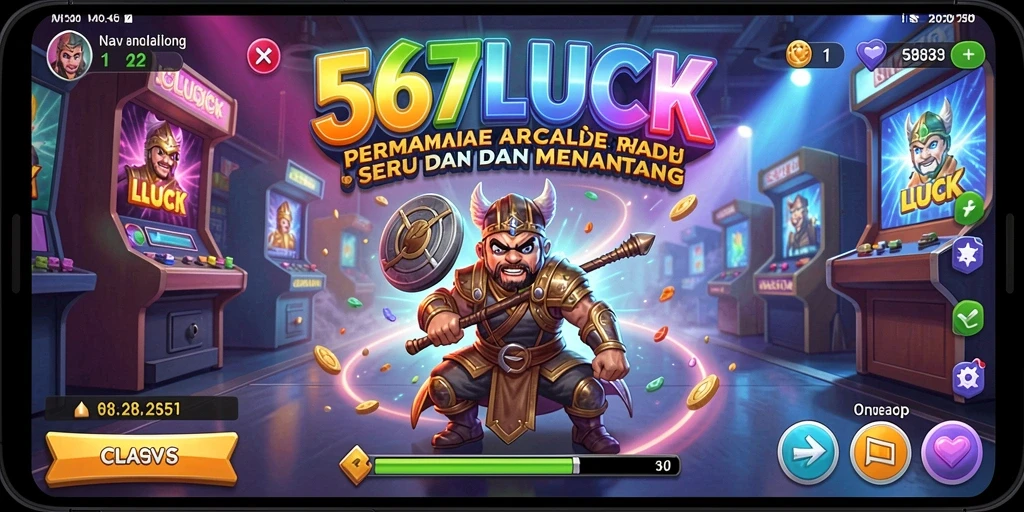 Tampilan gameplay 567LUCK dengan aksi seru dan tantangan menarik.