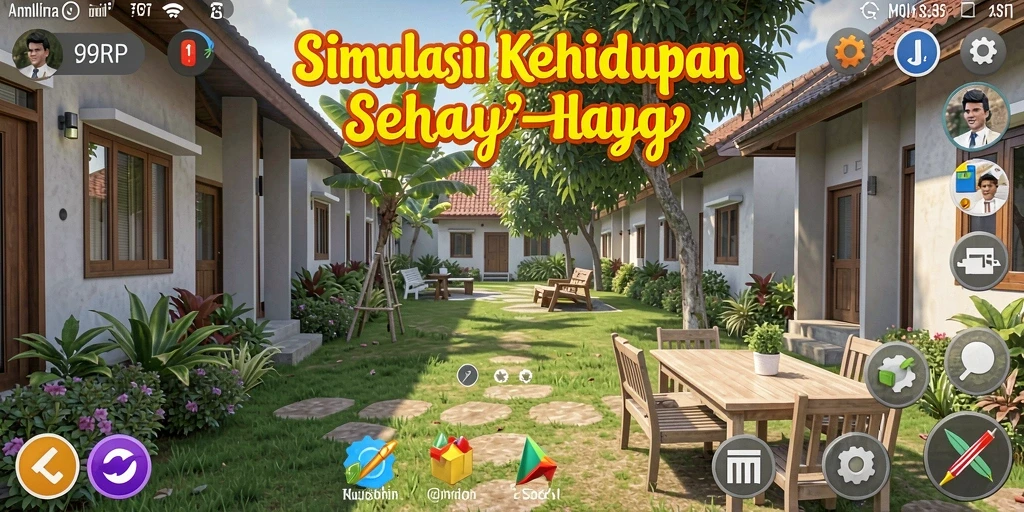 Screenshot menampilkan momen seru dalam gameplay 99RP.