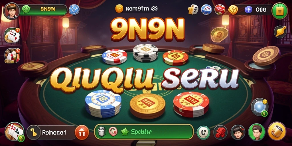 Screenshot utama 9N9N menampilkan gameplay seru QiuQiu.