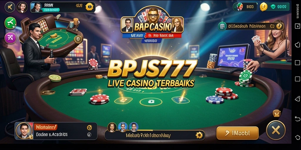 Screenshot BPJS777 yang menampilkan dealer dan permainan Live Casino yang menarik.