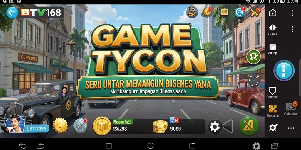 Tampilan gameplay BTV168 yang menarik dengan berbagai jenis bisnis.