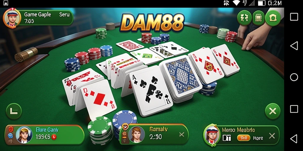 Tampilan gameplay Gaple yang seru dan interaktif.