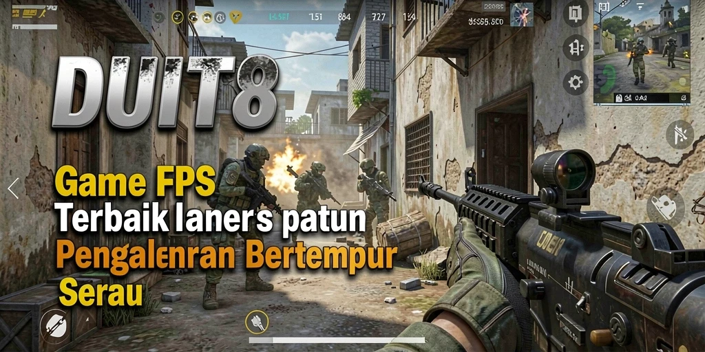 Tampilan aksi seru dalam gameplay DUIT8 dengan grafis yang menakjubkan.
