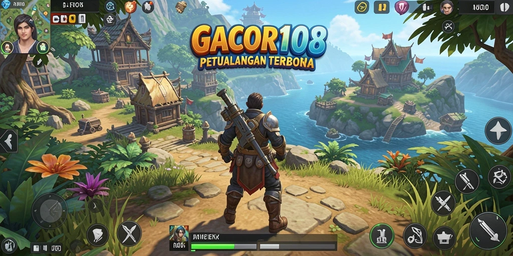 Tampilan seru dari gameplay Open World GACOR108.