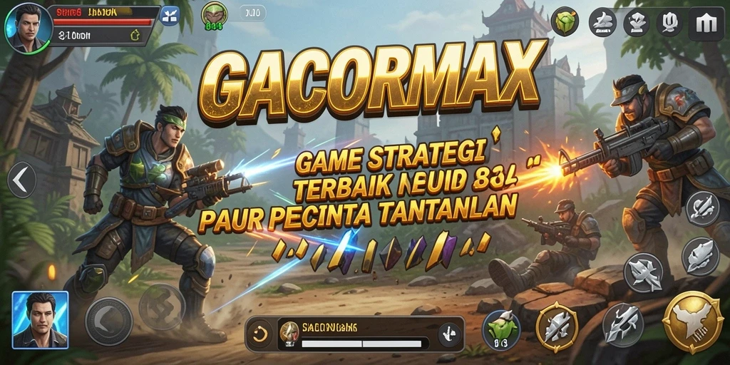 Tangkapan layar dari aksi gameplay strategis di GACORMAX.