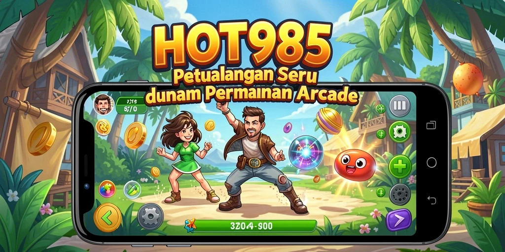 Screenshot HOT985 menampilkan gameplay yang penuh aksi dan tantangan dalam permainan Arcade.