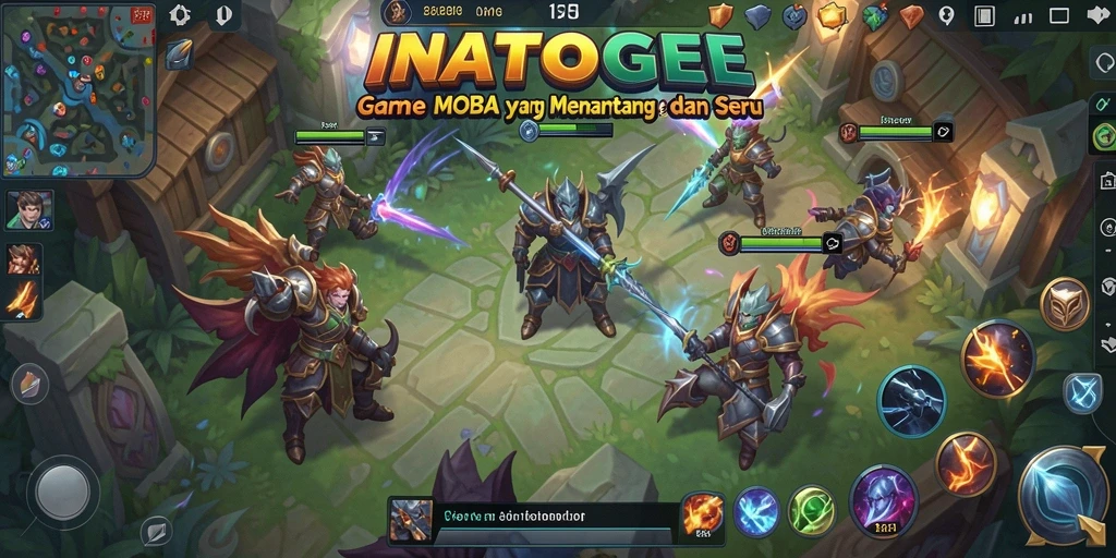 Screenshot gameplay INATOGEL yang menampilkan pertempuran seru.