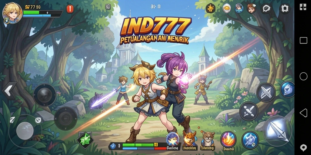 Tampilan menarik dari gameplay IND777 yang penuh warna dan aksi.