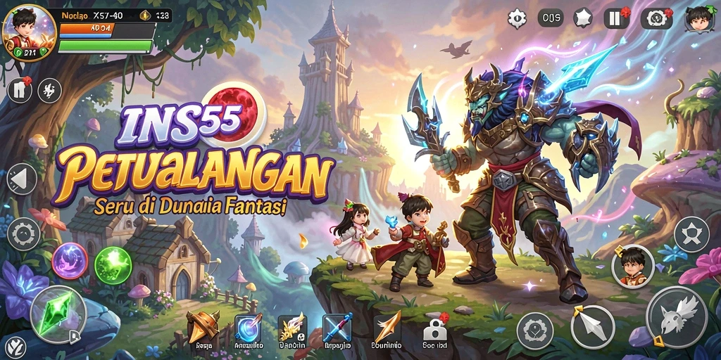 Screenshot INS55 menampilkan aksi seru dalam petualangan mendebarkan.
