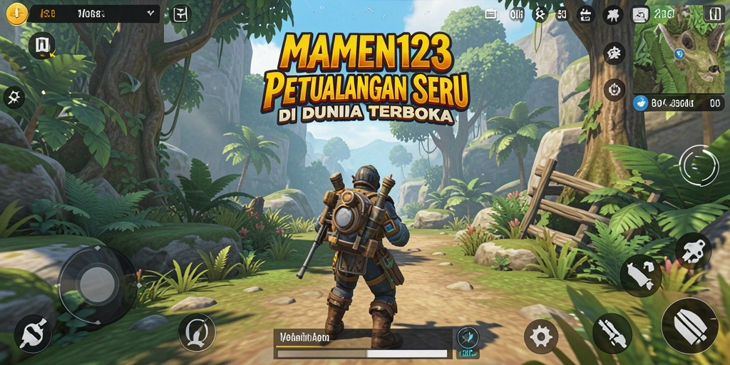 Gameplay menarik dalam MAMEN123 yang penuh penjelajahan.