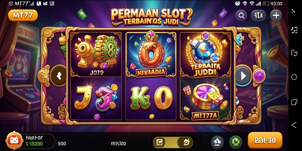 Screenshot MT777 menampilkan serunya gameplay Slot yang mengasyikkan.