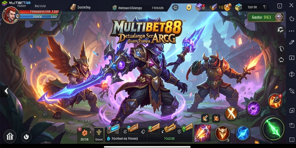 Tampilan gameplay seru di dunia fantasi MULTIBET88.