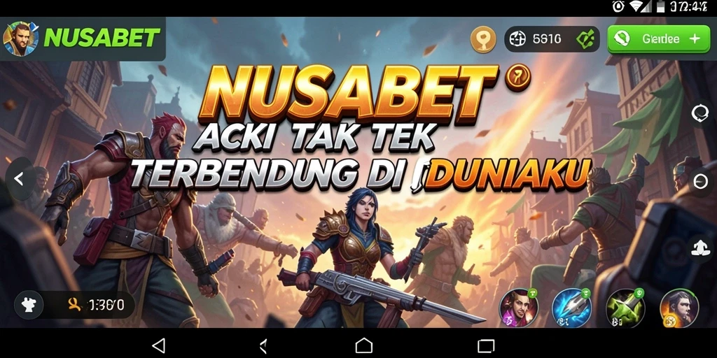 Tampilan gameplay NUSABET yang menegangkan dan penuh aksi.