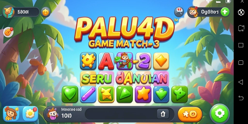Tampilan gameplay seru dan warna-warni dari PALU4D.
