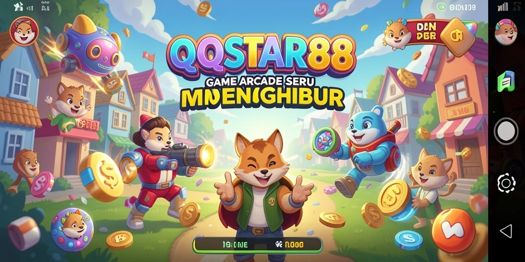 Screenshot menunjukkan aksi cepat dan grafis menarik dalam gameplay Arcade.
