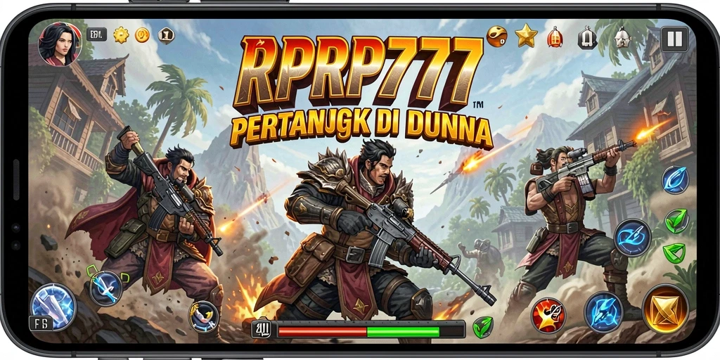 Screenshot RPRP777 menampilkan karakter bertarung dengan grafis yang menakjubkan.