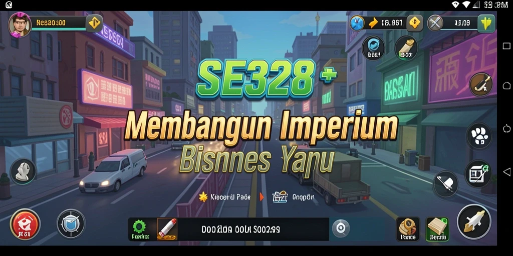 Screenshot gameplay SE328 menampilkan momen manajemen bisnis yang menarik.