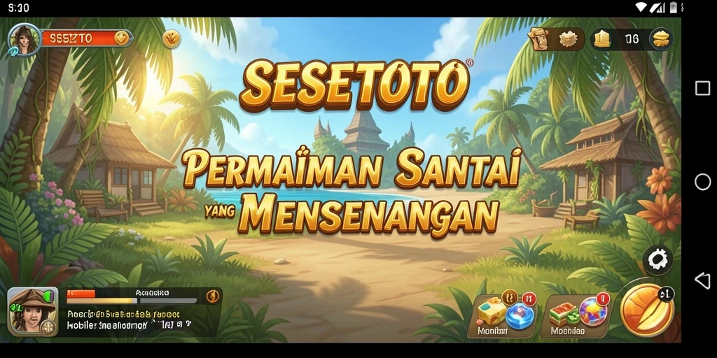 Tampilan gameplay SESETOTO yang menghibur dan penuh warna.