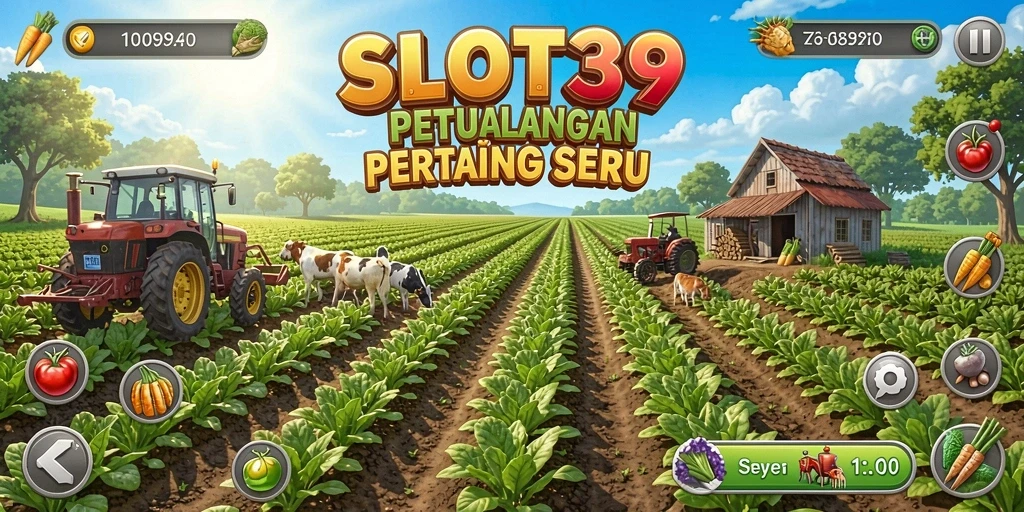 Tangkapan layar utama SLOT39 menampilkan keseruan gameplay Farming yang mendebarkan.