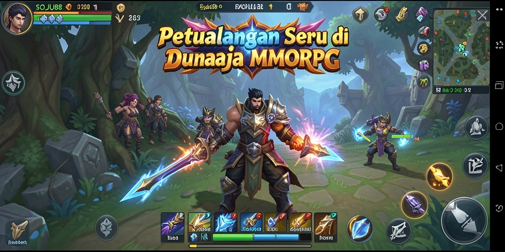 Tampilan gameplay epik dalam dunia fantasi SOJU88.