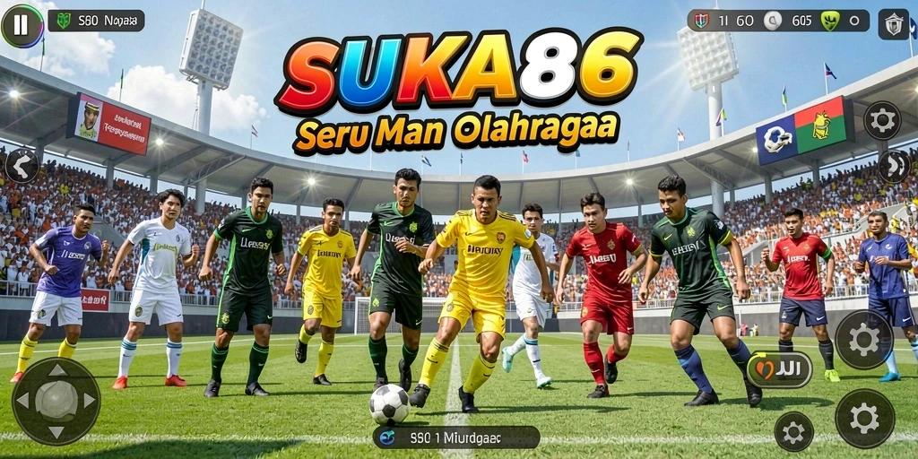 Tampilan gameplay SUKA86 dengan aksi seru olahraga.