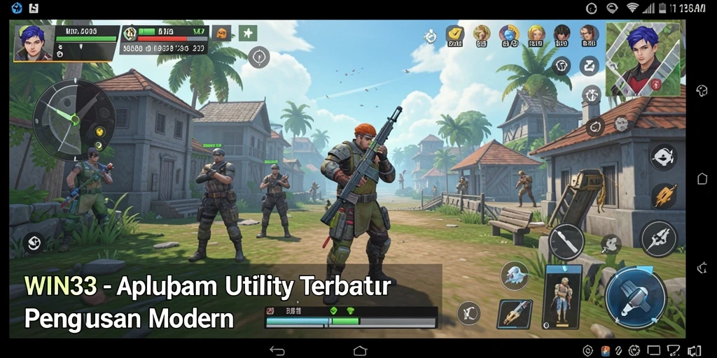 Screenshot utama WIN33 menampilkan antarmuka aplikasi Utility yang intuitif.