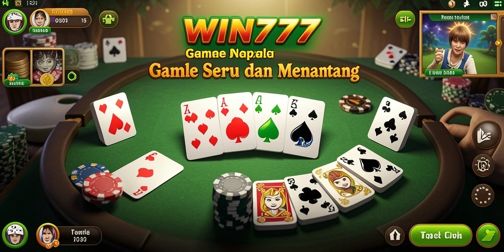 Tampilan gameplay Gaple yang seru dan interaktif di WIN777.