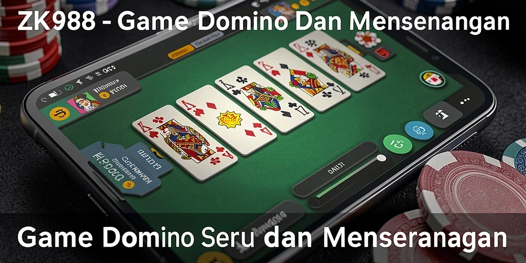 Tampilan gameplay Domino yang seru di ZK988